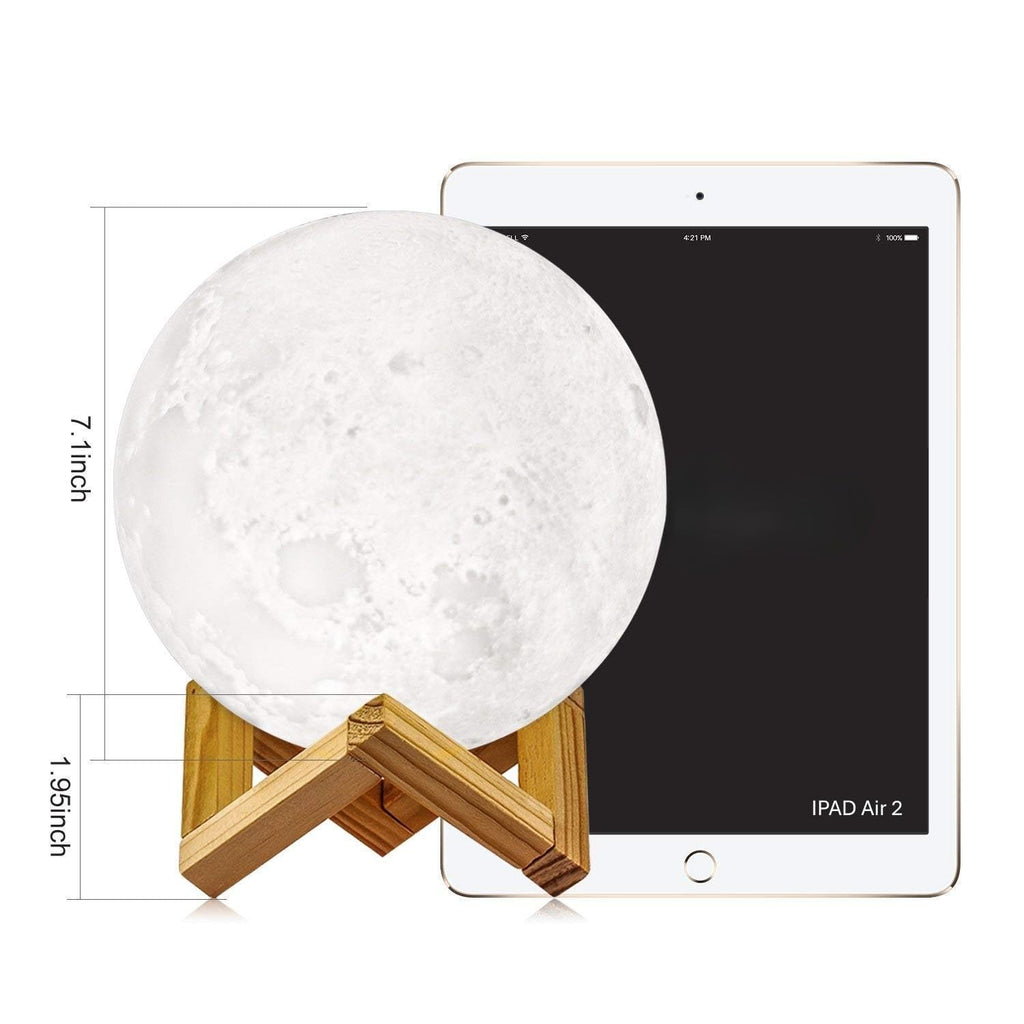 3D Moon Lamp — 7-Colour Night Light