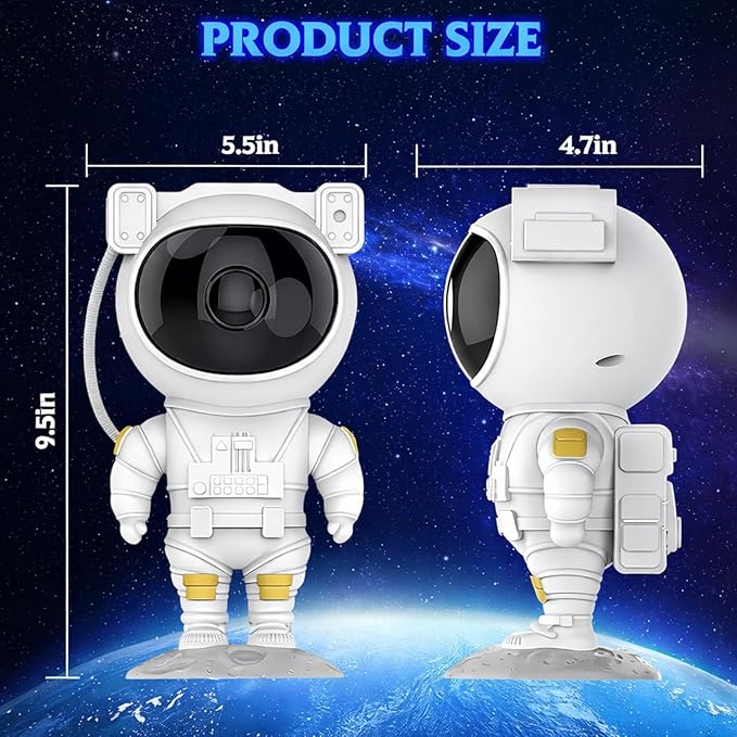 Astronaut Galaxy Star Projector — 7 Color Night Light